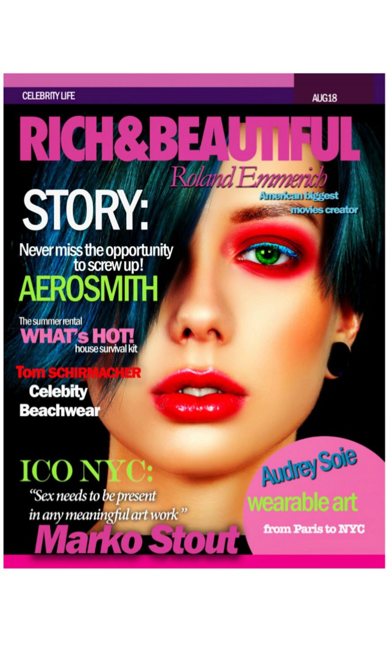 INTERVIEW: "RICH & BEAUTIFUL MAGAZINE"  AUGUST 2018