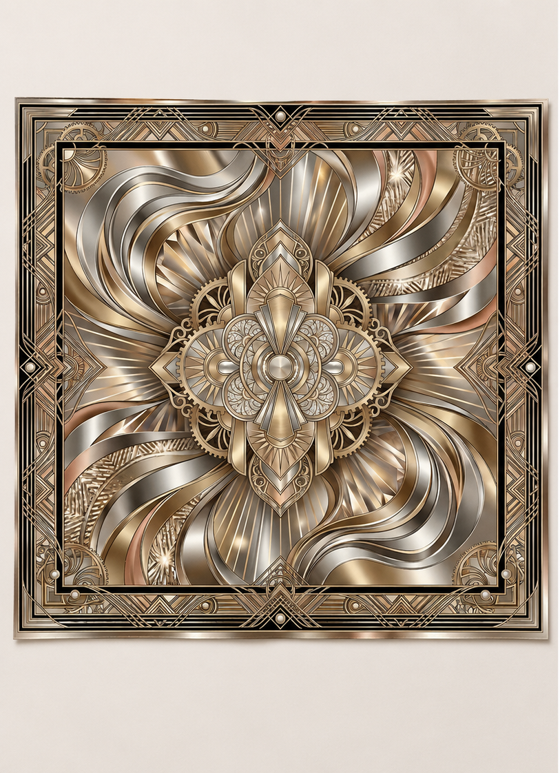 Champagne & Diamonds Silk Scarf