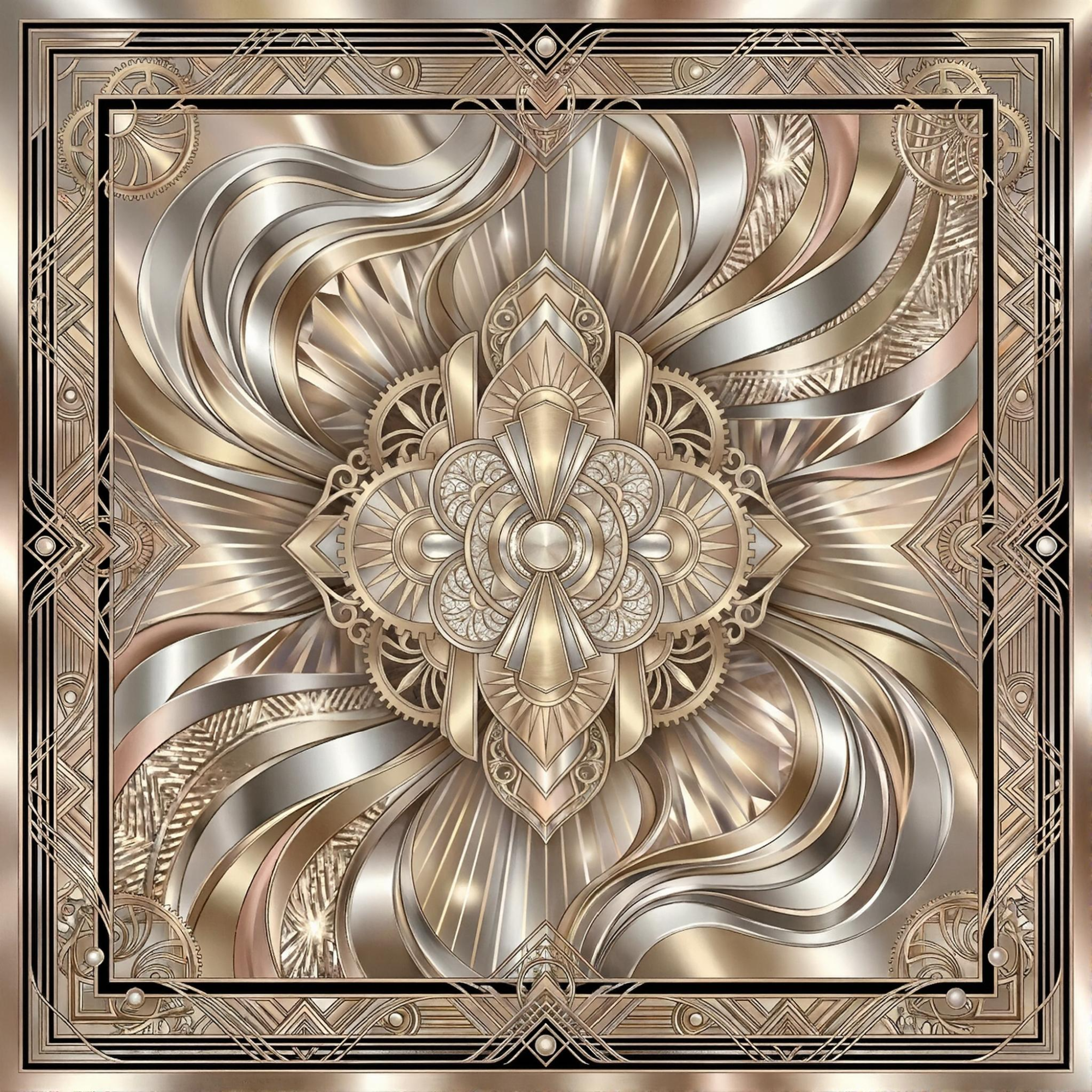 Champagne & Diamonds Silk Scarf
