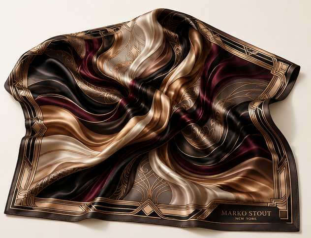 Velvet Penthouse Silk Scarf