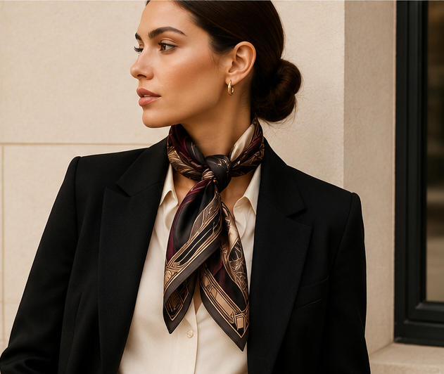 Velvet Penthouse Silk Scarf