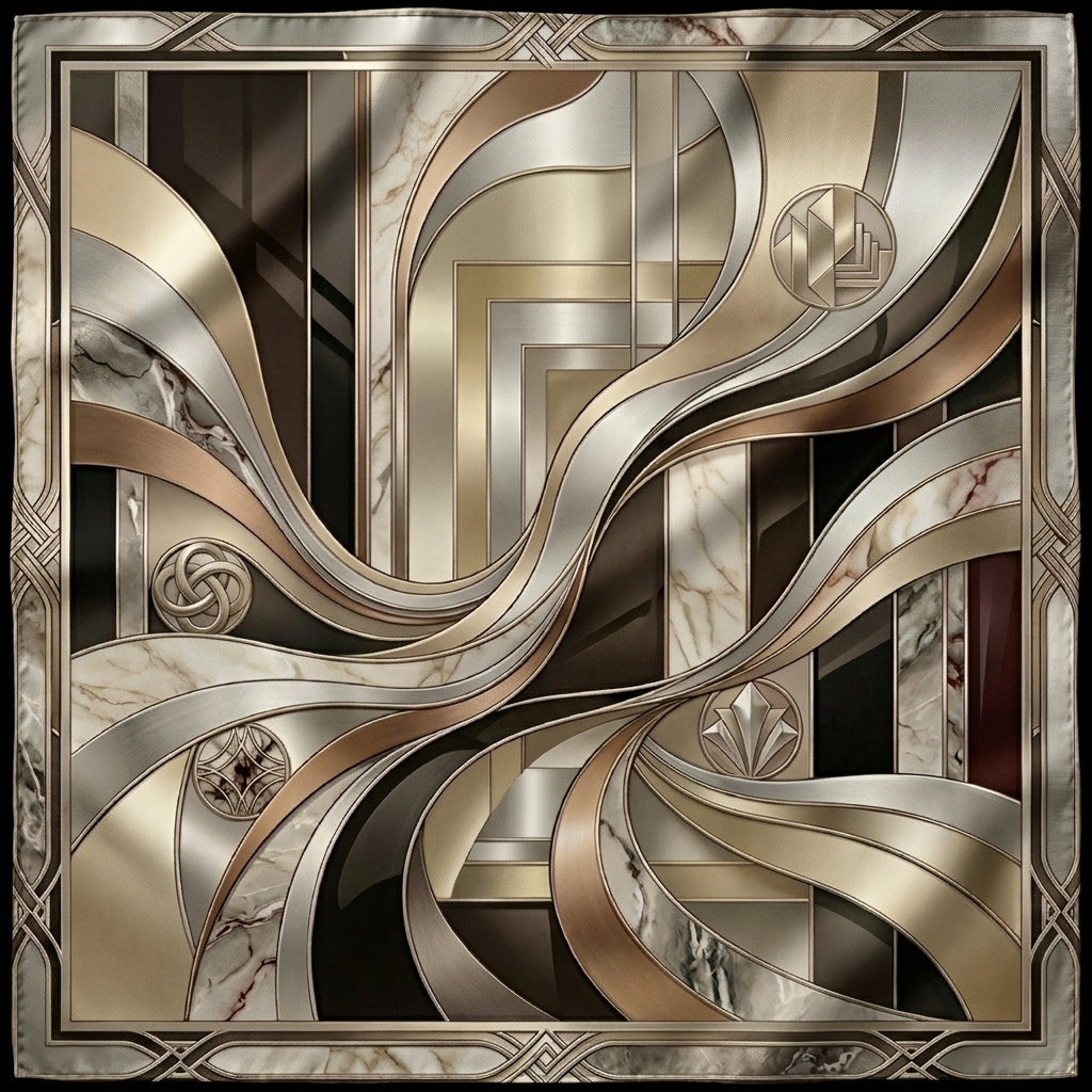 The Collector's Salon Silk Scarf