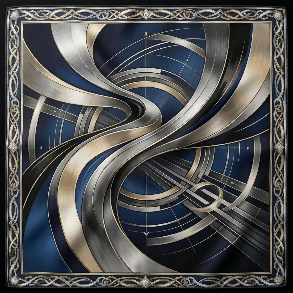 Private Jet Society Silk Scarf