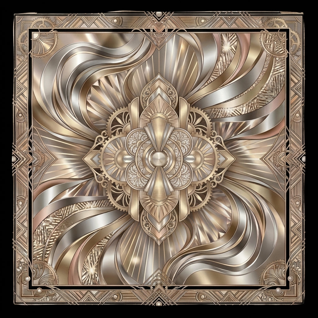Champagne & Diamonds Silk Scarf
