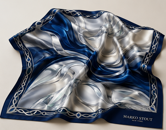 Monaco Nights Silk Scarf