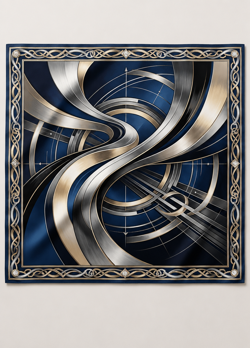 Private Jet Society Silk Scarf