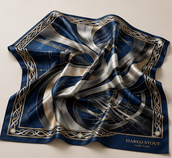 Private Jet Society Silk Scarf