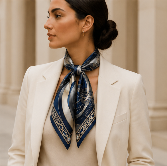 Private Jet Society Silk Scarf