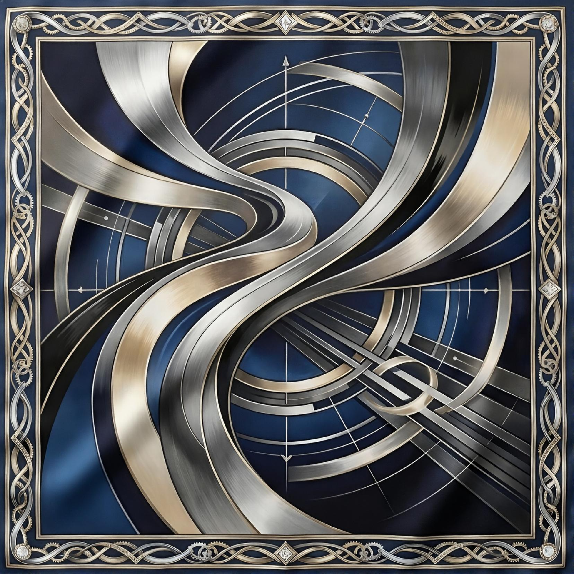 Private Jet Society Silk Scarf