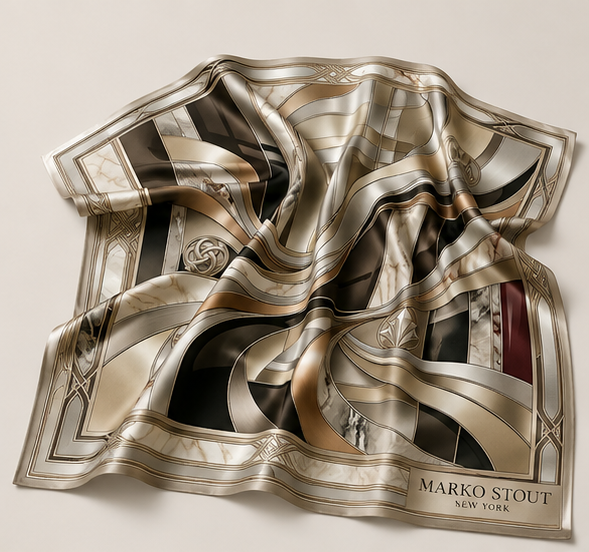 The Collector's Salon Silk Scarf