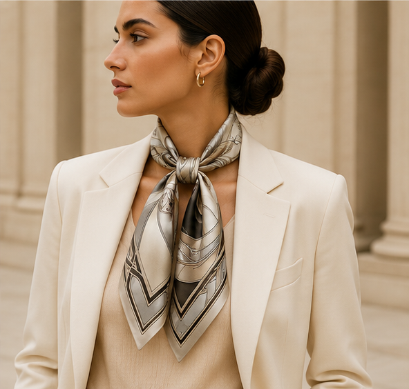 The Collector's Salon Silk Scarf
